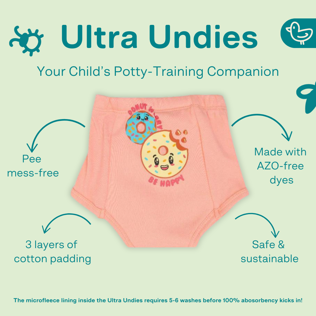 Three Happy Vibes (Pack of 3) - Ultra Undies - Baby Padded Underwear