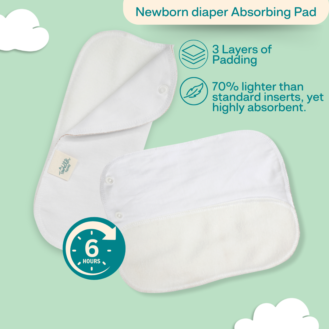 Newborn Cloth Diaper 2.0 with 1 cotton Insert (2 kg - 5 kg)