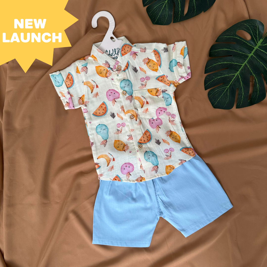 Bear Pops - Muslin Top and Shorts for kids