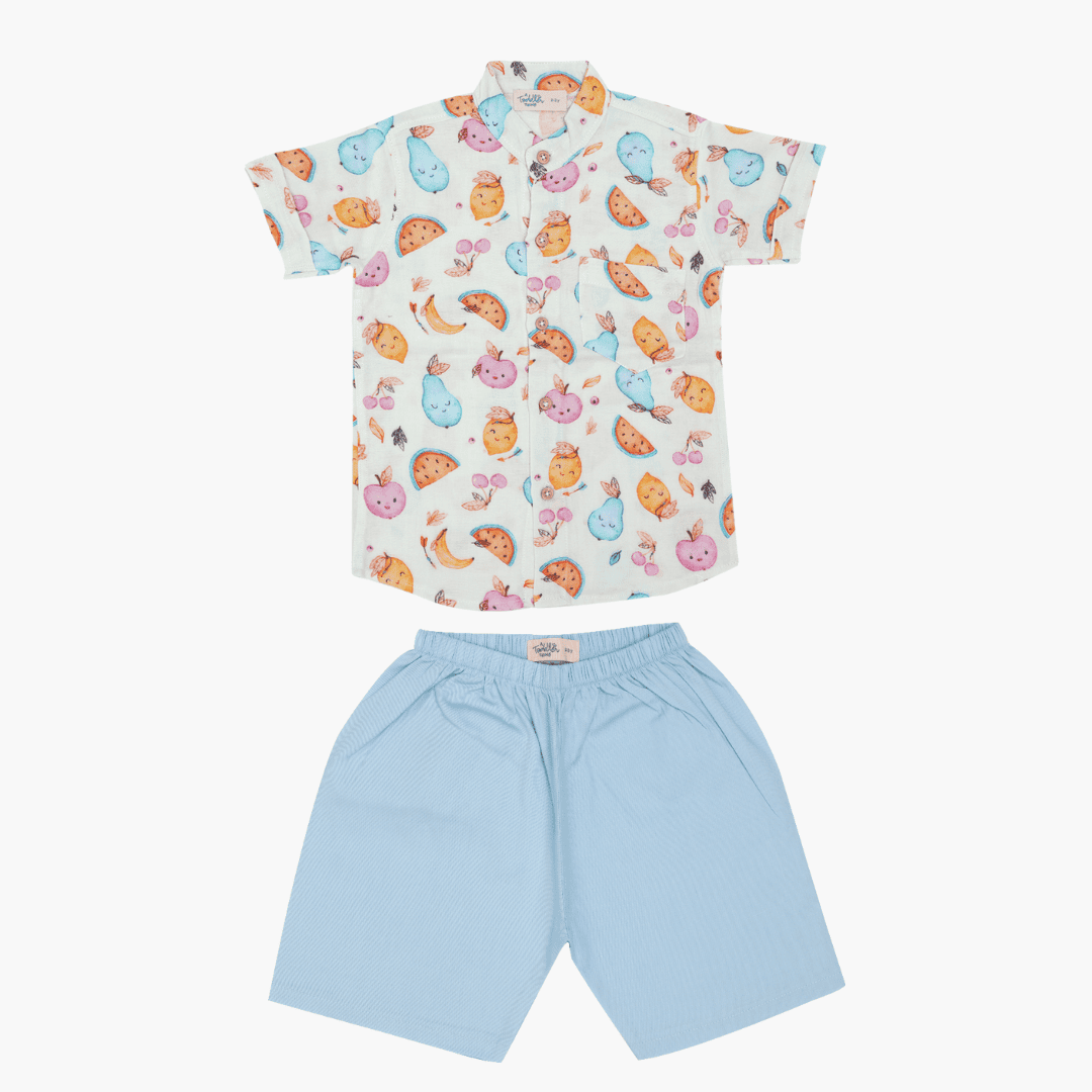 Space Hoppers - Muslin Top and Shorts for kids