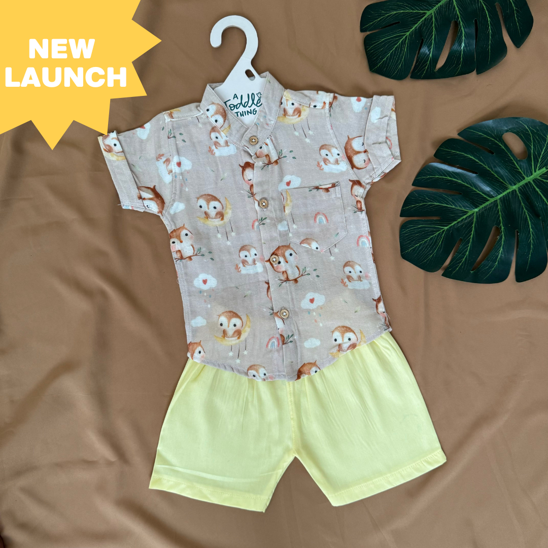 Bear Pops - Muslin Top and Shorts for kids