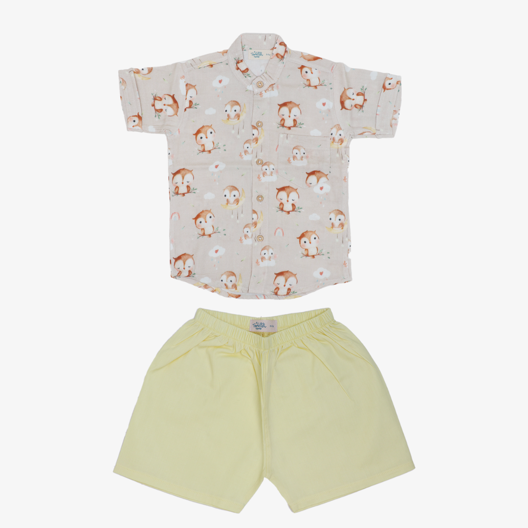 Forest Fun - Muslin Top and Shorts for kids