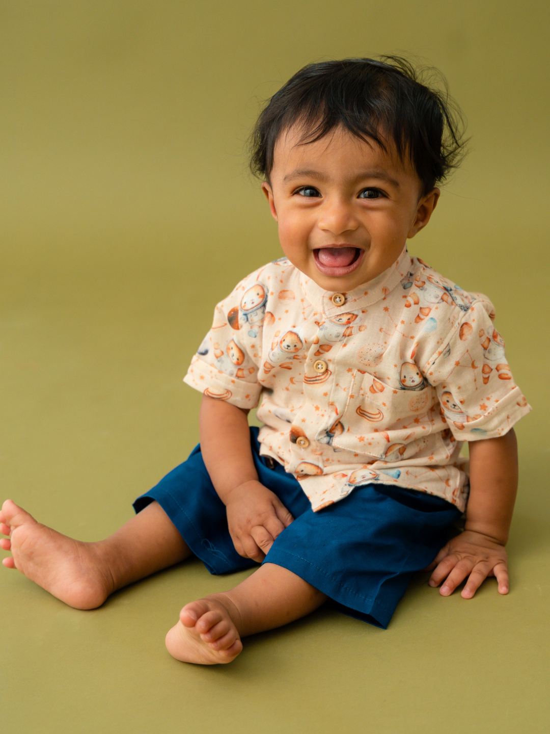 Bunny Rides - Muslin Top and Shorts for kids