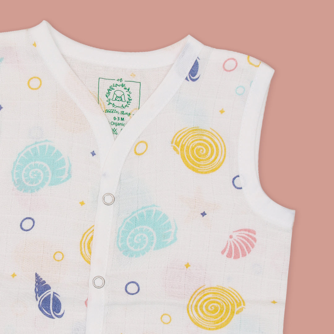 Sea Shell - Muslin Jabla and Shorts for Babies and Toddlers