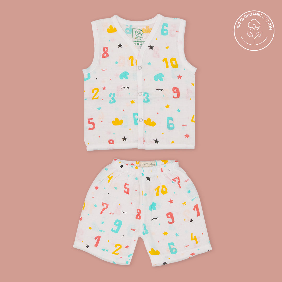 Count Down - Muslin Jabla and Shorts for Babies and Toddlers