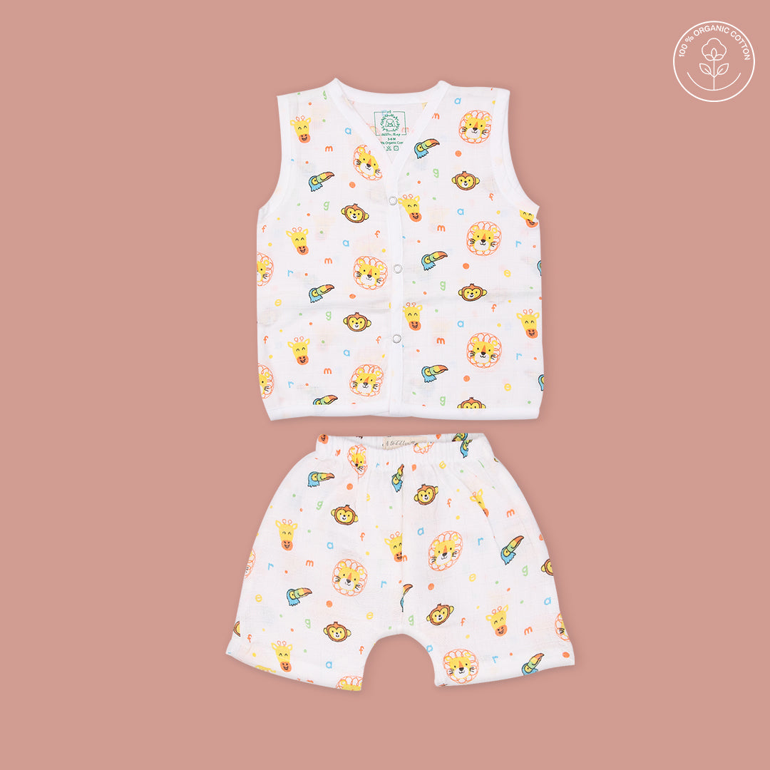 Jungle - Muslin Jabla and Shorts for Babies and Toddlers