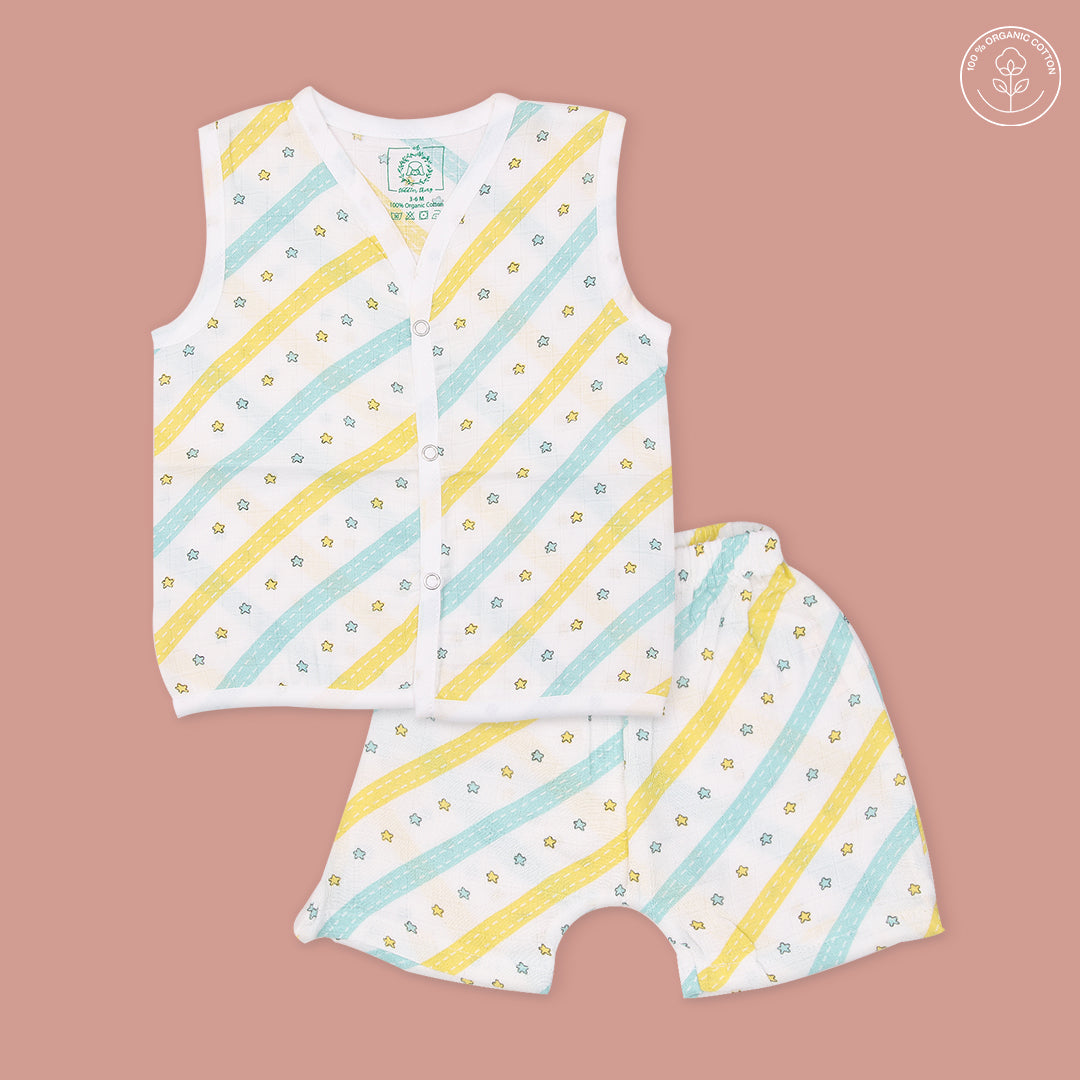 Twinkling Star - Muslin Jabla and Shorts for Babies and Toddlers